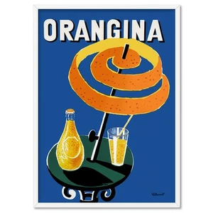 Orangina Villemot Poster. Terrace & Parasol. Vintage Poster. Remastered |VNT-020 - Picture 1 of 10