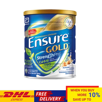 1 X Abbott Ensure Gold Plant‑Based Almond 800g Middle-Age & Elderly Milk - Image 1 of 4