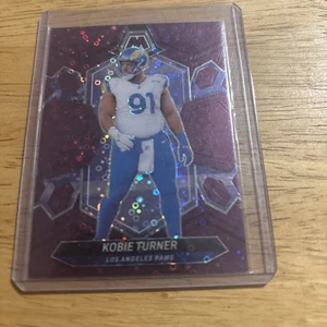 2024 Panini Mosaic - Kobie Turner #132 No Huddle Purple Mosaic Prizm /50 - Bild 1 von 2