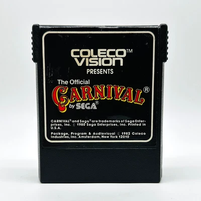 Carnival ColecoVision 1982 Video Game Cartridge Sega Tested Coleco Official - Image 1 of 4