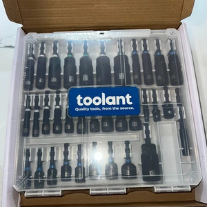 TOOLANT Magnetic Nut Driver Bit Set 34pc Impact Driver SAE Metric New Sealed - Picture 1 of 5