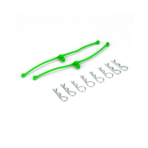 Dubro 2253 Lime Green Body Klip Retainers (Pack of 2) - Image 1 of 1
