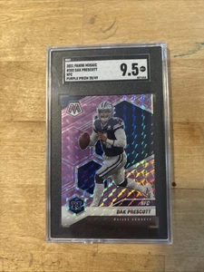 2021 Panini Mosaic Mosaic Purple Prizm /49 Dak Prescott #58 Pop 1 - Foto 1 di 2