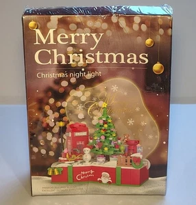 Weihnachten Nachtlicht Bausteine Set 423 Teile mit USB Stecker & Aufklebern - Bild 1 von 5