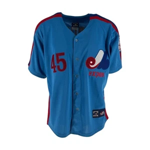 Pedro Martinez 1982 Montreal Expos Cooperstown Blue Jersey w/ All Star Patch XL - Picture 1 of 10
