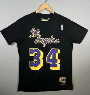 NWOT Mitchell & Ness NBA Los Angeles Lakers Shaquille O'neal #34 Shirt Size  L - Image 1 of 4
