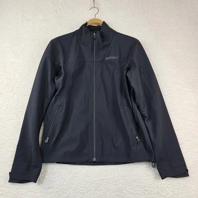 Marmot Alsek Jacket Mens Medium Black Soft Shell Water Repellent Full Zip - Image 1 of 4