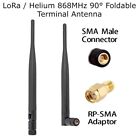 Lora Helium Hnt 868Mhz 90 Foldable Sma Male Antenna Black Iot Lorawanaerial