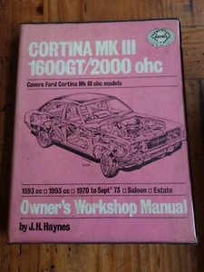 Haynes Manual Ford Cortina Mk3 1600 & 2000 ohc 1970 to 1976 - Picture 1 of 1