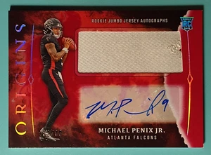 2024 Panini Origins Michael Penix Jr. ROOKIE RELIC AUTO SP #32/99 RPA - Falcons - Picture 1 of 3