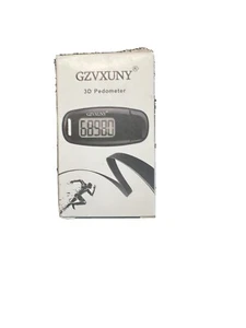 Gzvxuny 3D Pedometer with Clip and Strap Simple Walking Step Counter USB Rech... - Picture 1 of 5