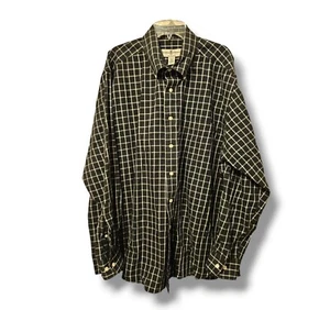 Fairway & Green The Club Shirt Mens XL Long Sleeve Plaid Shirt Black White - Picture 1 of 8