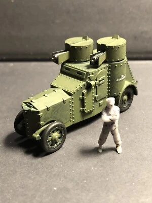 1/72 WW1 Russian Fiat-Izhorsky Armoured Car  .Painted Resin. 3100 models on offr - Image 1 of 4