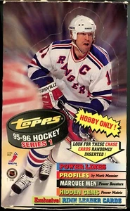 1995-96 TOPPS NHL SERIES ONE 425 LOOSE RANDOM CARDS ORIGINAL BOX! - Picture 1 of 2