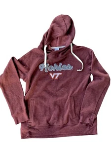 Felpa Virginia Tech Hokies pullover ricamato felpa con cappuccio donna media NCAA - Foto 1 di 7