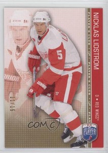 2008-09 Upper Deck Be a Player Player's Club /15 Nicklas Lidstrom #65 HOF