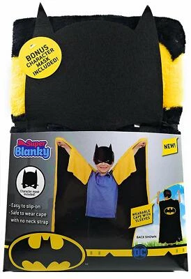 Batman Super Blanky - All in One Cape & Throw - Bonus Batman Mask included! - Image 1 of 2