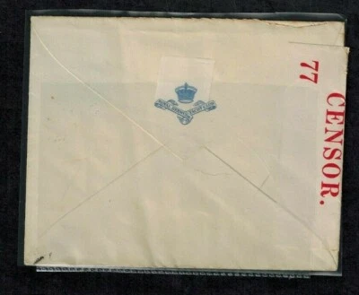 Bermuda WWII Censor Cover C22 Red Censor #77 - Image 1 of 2