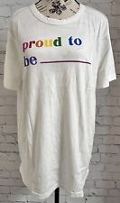Chase Unisex White/Multicolored Short Sleeve T-Shirt Size Large NWT