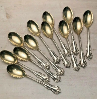 Mazarin by Dominick & Haff set of 12 Ice Cream Spoons, Sterling silver, 5 5/8" - Image 1 of 4