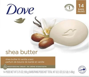 Dove Beauty Bar Gentle Skin Cleanser Moisturizing For Gentle Soft Skin Care Shea - Picture 1 of 13