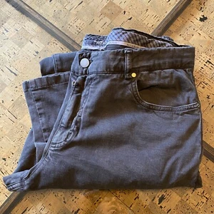 Paul Shark Chino Soft Touch Denim Pants Cotton 34 Black - Picture 1 of 12