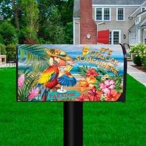 "IT'S FIVE O'CLOCK SOMEWHERE" MAGNETIC MAILBOX COVER - Picture 1 of 2