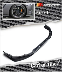 Carbon Fibre K Style Front Bumper Splitter Fit For 2012-2016 Nissan GT-R DBA R35 - Imagen 1 de 5