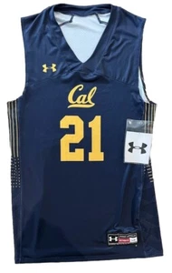 Under Armour Cal Golden Bears Basketball Men's L Jersey #21 UJKJYKM New!! - Picture 1 of 2