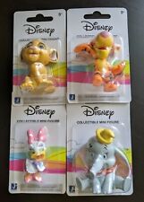 Disney Collectible Mini Figure Toys Cake Topper Complete Set Bundle 10 Pc Age 3