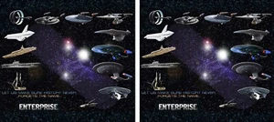 mug featuring an evolution of the Enterprise. - Picture 1 of 1