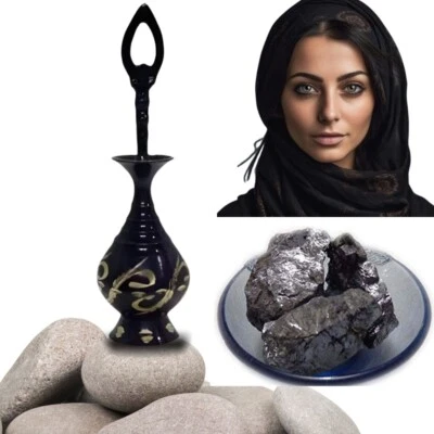 Kohl Eyeliner raditional Moroccan Egyptian Natural Black Kuhl Surma Al Sherifan - Image 1 of 4