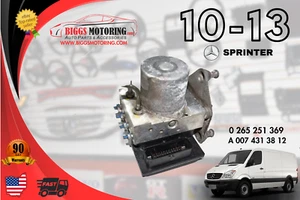 2010-2013 Mercedes Dodge Sprinter 2500 3500 Abs Brake Pump A 007 431 38 12 - Picture 1 of 10