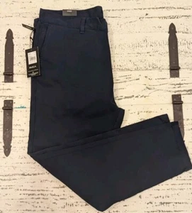 Pantalones RVCA Hitcher Para Hombres Talla 38 Azul Federal ME303HIT Ajustados Cónicos Nuevos con Etiquetas - Imagen 1 de 11