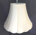 Vintage Bell Shaped Fluted Ivory Fully Lined Scalloped Edge 12"hx16w
