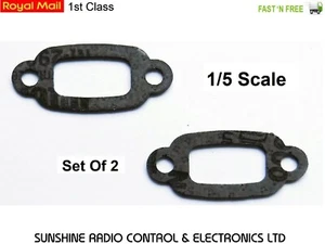 RC 1/5 SCALE ENGINE EXHAUST GASKET X2 FUELIE ZENOAH BAJA 5B 1 SS 5SC 5T HPI NEW - Picture 1 of 3