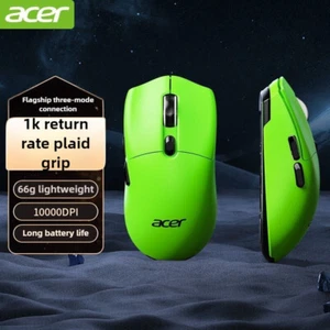 Acer 2.4G Wireless Bluetooth Tri-Mode Lightweight Gaming Mouse 10000DPI - Picture 1 of 14