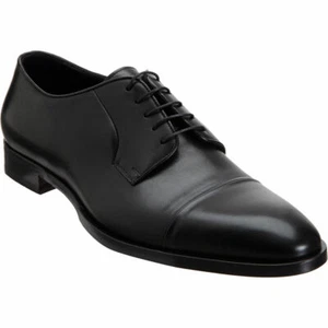 $695 Ralph Lauren Purple Label Mens Gittens Soft Calf Leather Black Dress Shoes - Picture 1 of 3