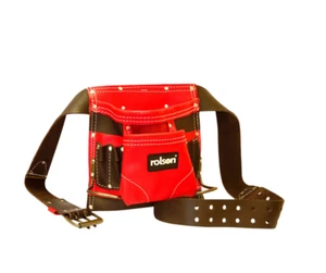 Red Heavy Duty Red Classic Single Tools Belt Two Tone Leather Tool Belt - Picture 1 of 2