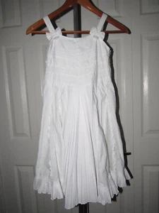 Jottum weiß Baumwolle Shanaia besticktes Kleid Größe 10 140 cm Mädchen - Bild 1 von 8