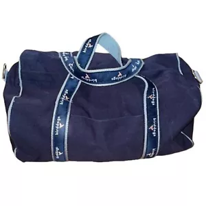 Birddogs Navy Blue Cotton Canvas Gym Duffle Bag 16x11 - Picture 1 of 11
