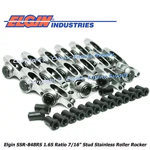 Stainless Steel Roller Rocker Arms 1.65 Ratio Fits Pontiac 350 400 428 455 - Picture 1 of 2