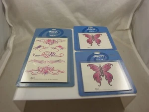 Temporary tattoos body art glitter tattoo butterfly heart - Picture 1 of 4