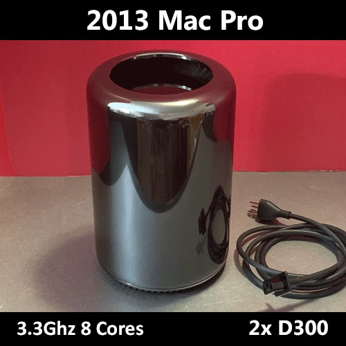 2013 Mac Pro  | 3.3GHz 8-Core | Dual AMD D300 | 128GB RAM | 2TB PCIe NVMe - Image 1 of 1
