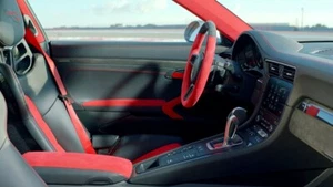 PORSCHE 991 2012 16 GT S TURBO S GT3 RS 981 BLK RED ALCANTARA ARME REST COVER - Picture 1 of 12