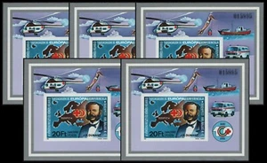 Hungría 1981 - 5 x número de millas bloque 149 B ** - montado sin montar o nunca montado - Cruz Roja - lote de distribuidor - Imagen 1 de 1