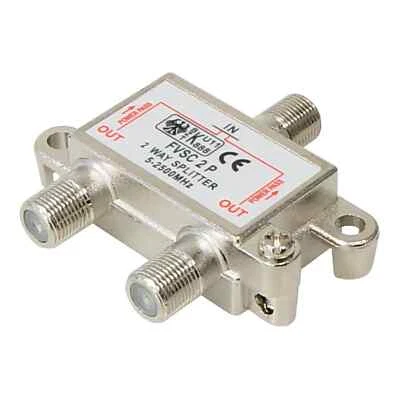 splitter derivatore sat tv 5-2400 mhz digitale terrestre 1 ingresso 2 uscite - Immagine 1 di 3