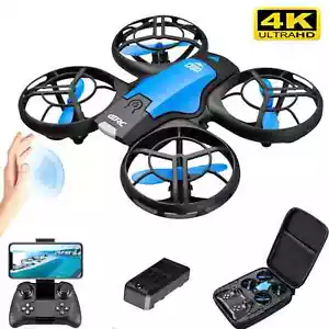 Hot Mini Drone 4k 1080P Wide Angle Camera WiFi FPV RC Dron Drones Helicopter Toy - Picture 1 of 32