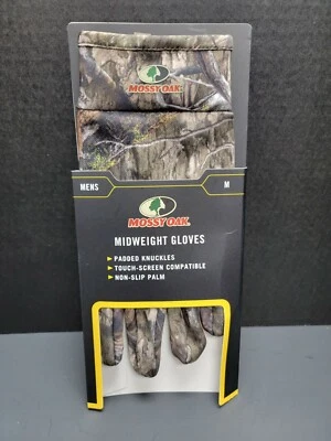 Mossy Oak Men's Midweight Gloves Size Medium Camo BRAND NEW!!! - Image 1 of 2