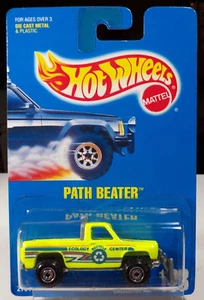 Hot Wheels Path Beater Chevy Pickup Yellow Ecology Center NEW on Card #198 1991 - Picture 1 of 2